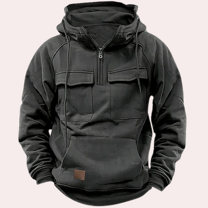 Sweat à capuche pour homme, chaud et élégant pour l'hiver