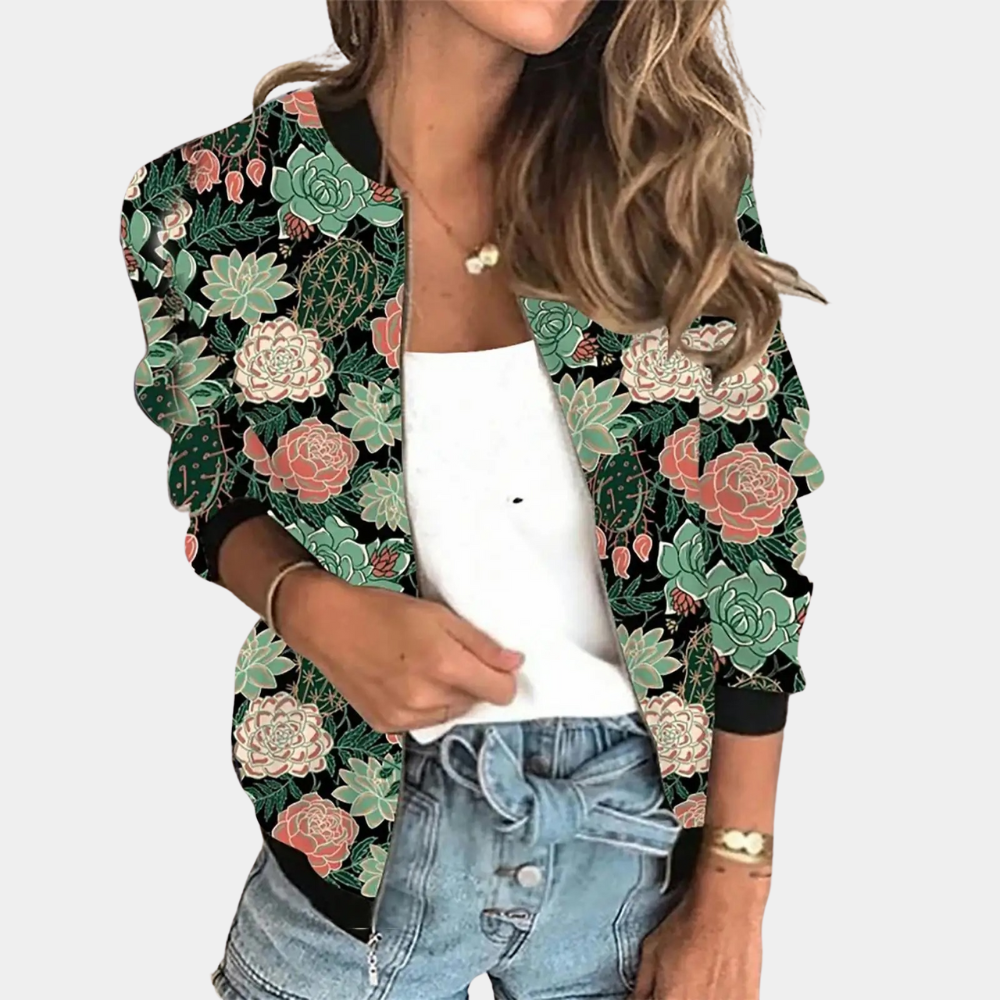 Veste d'automne femme - Imprimé tendance