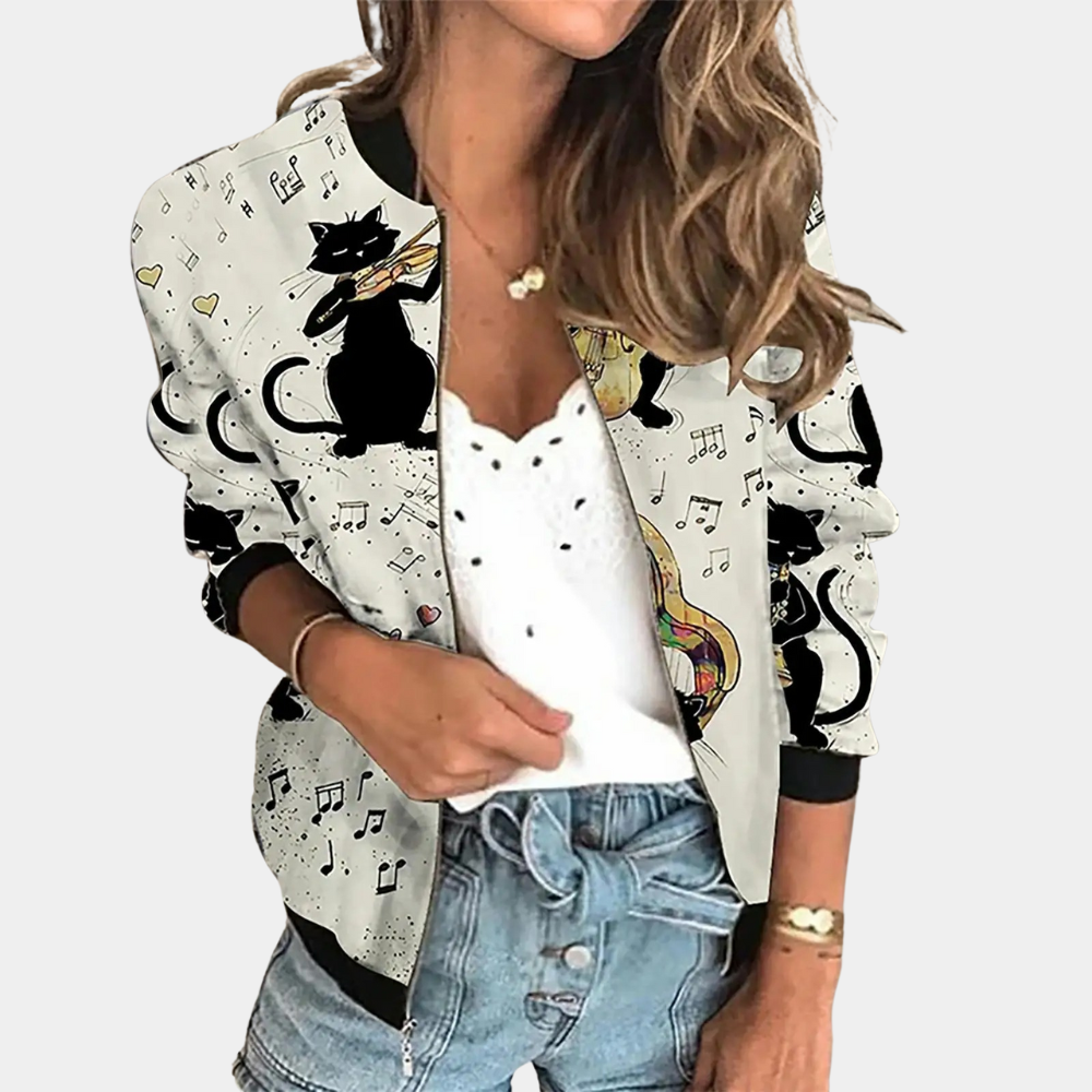 Veste d'automne femme - Imprimé tendance
