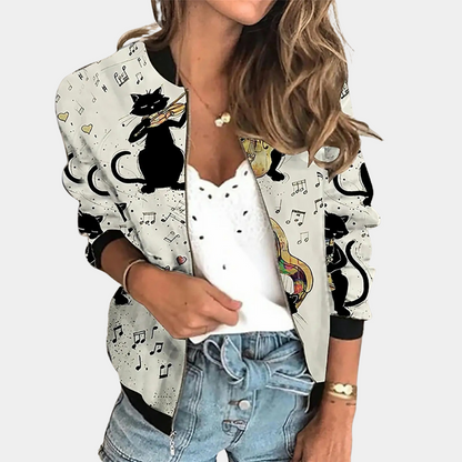 Veste d'automne femme - Imprimé tendance