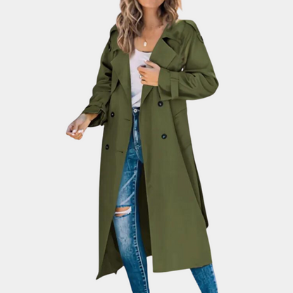 Trench-coat chic d'automne pour femme
