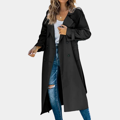 Trench-coat chic d'automne pour femme