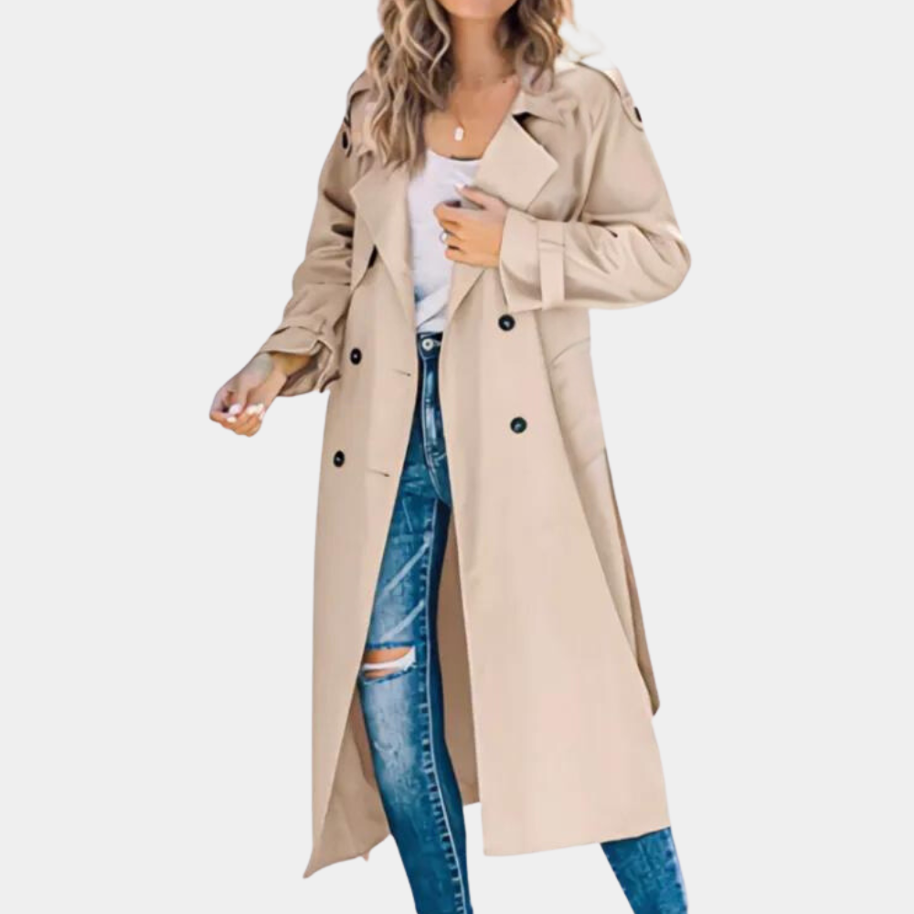Trench-coat chic d'automne pour femme