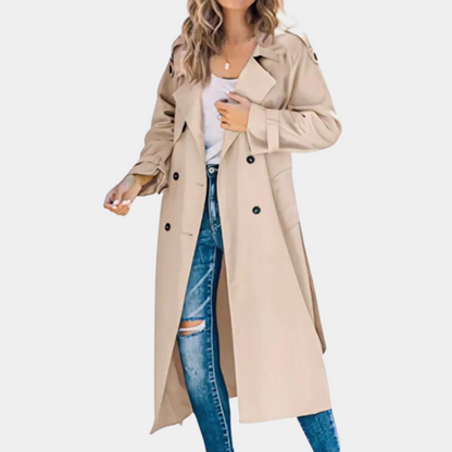 Trench-coat chic d'automne pour femme