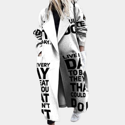 Manteau féminin tendance d'automne
