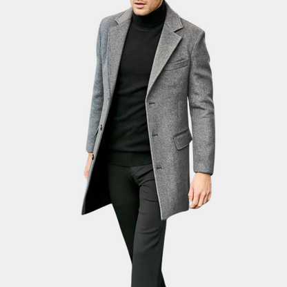Élégant manteau long pour homme style moderne