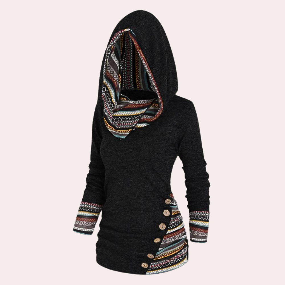 Pull d'automne pour femme, style tendance à capuche