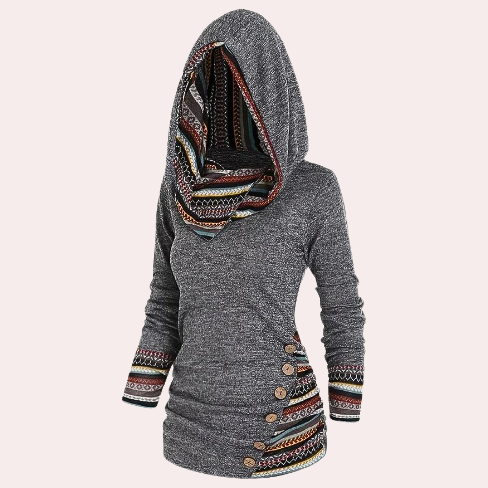 Pull d'automne pour femme, style tendance à capuche