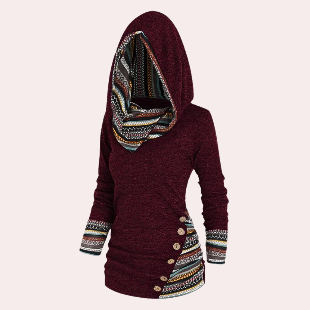 Pull d'automne pour femme, style tendance à capuche