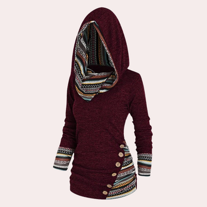 Pull d'automne pour femme, style tendance à capuche