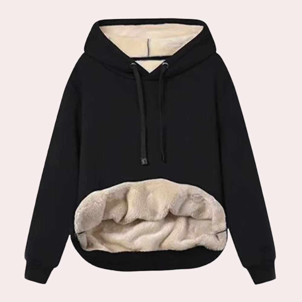 Haut de survêtement doux d'hiver confortable pour femme