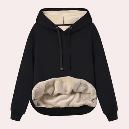 Haut de survêtement doux d'hiver confortable pour femme