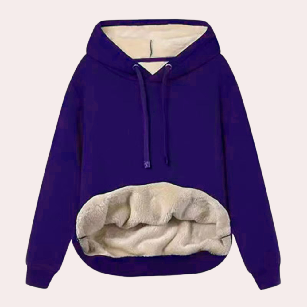 Haut de survêtement doux d'hiver confortable pour femme