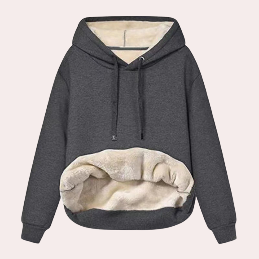 Haut de survêtement doux d'hiver confortable pour femme