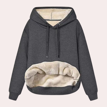 Haut de survêtement doux d'hiver confortable pour femme