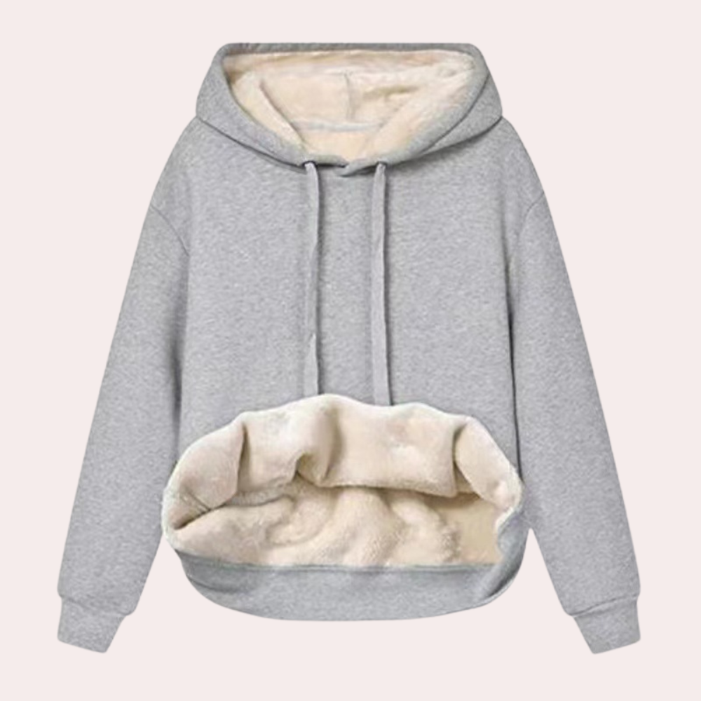 Haut de survêtement doux d'hiver confortable pour femme