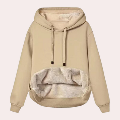 Haut de survêtement doux d'hiver confortable pour femme