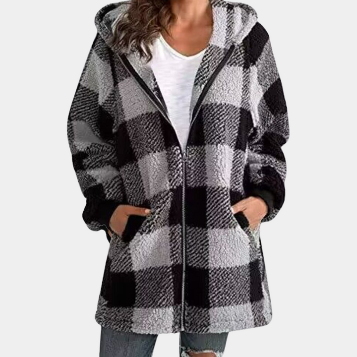 Long sweat à capuche chaud pour femme