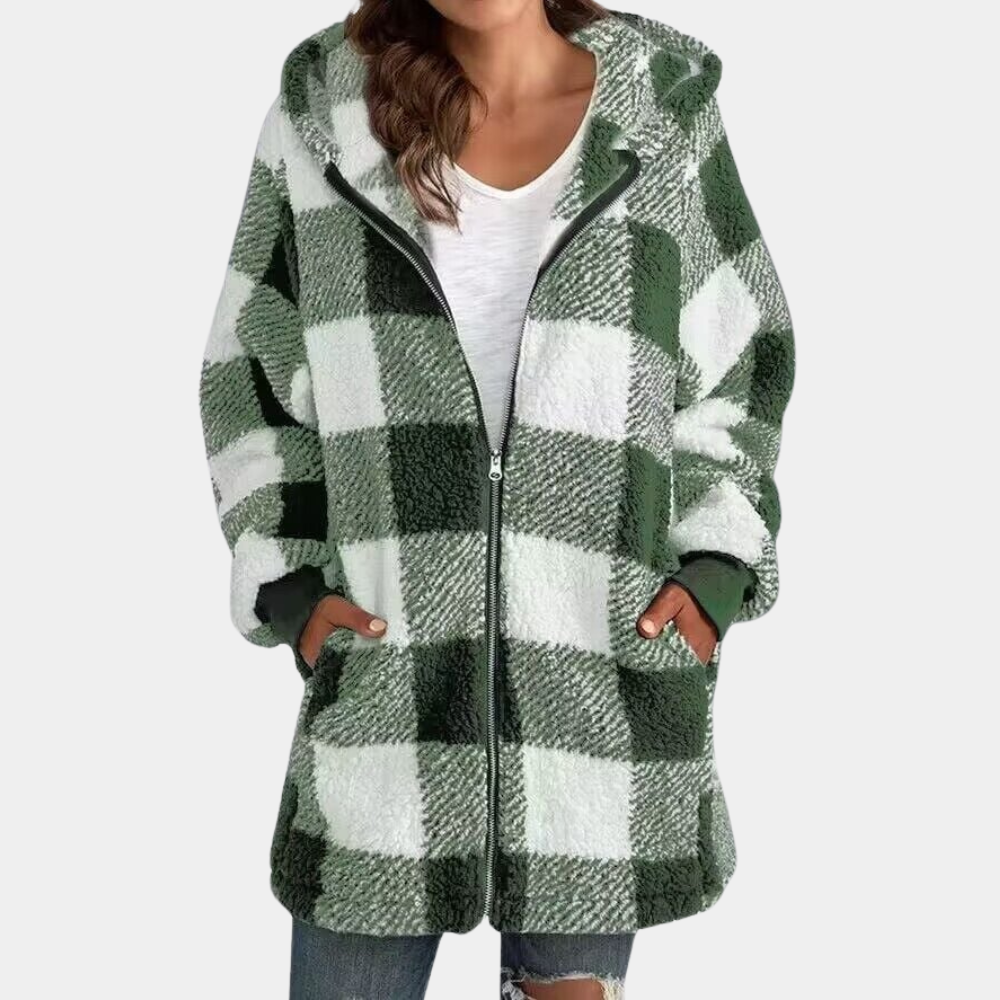 Long sweat à capuche chaud pour femme