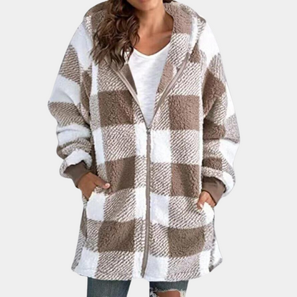 Long sweat à capuche chaud pour femme