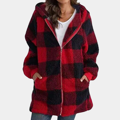 Long sweat à capuche chaud pour femme