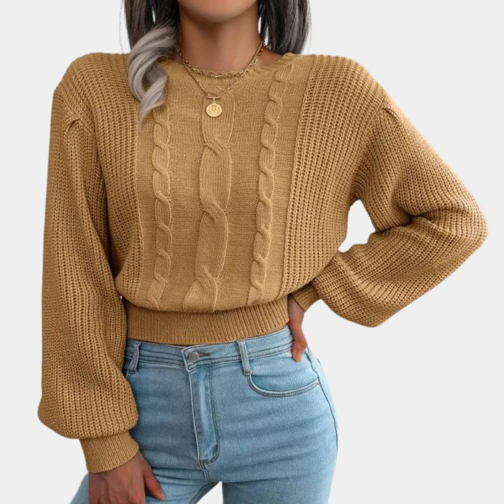 Pull doux pour femme Tricot confortable