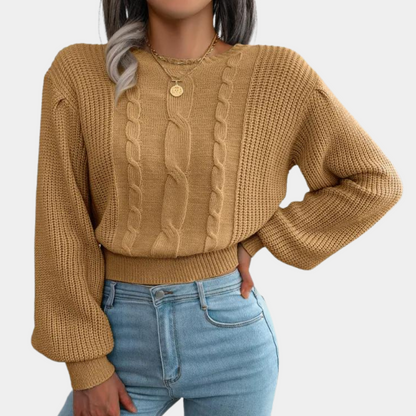 Pull doux pour femme Tricot confortable
