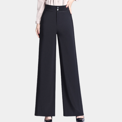 Pantalon évasé taille haute stylé pour femme