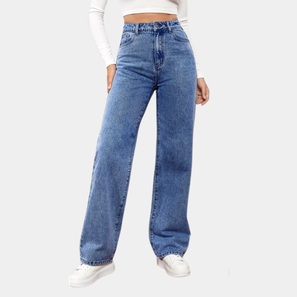 Jeans taille haute pour femme Slim Fit