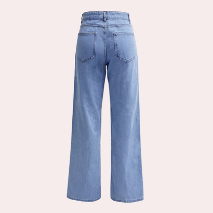 Hohe Taille Jeans Damen Slim Fit - IdealeKleiden