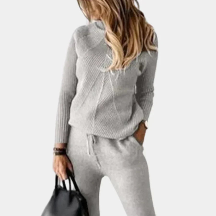 Ensemble tricoté 2 pièces tendance pour femme