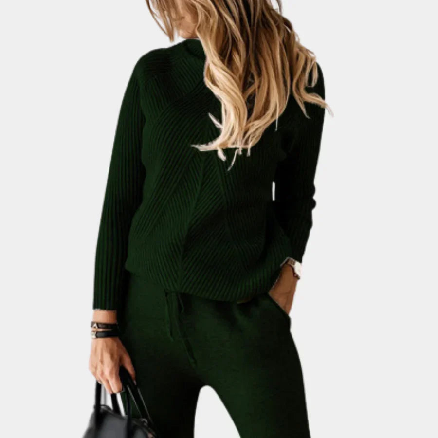 Ensemble tricoté 2 pièces tendance pour femme