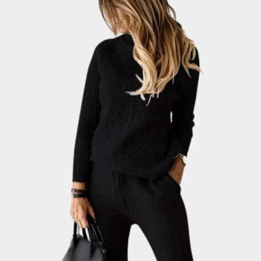 Ensemble tricoté 2 pièces tendance pour femme