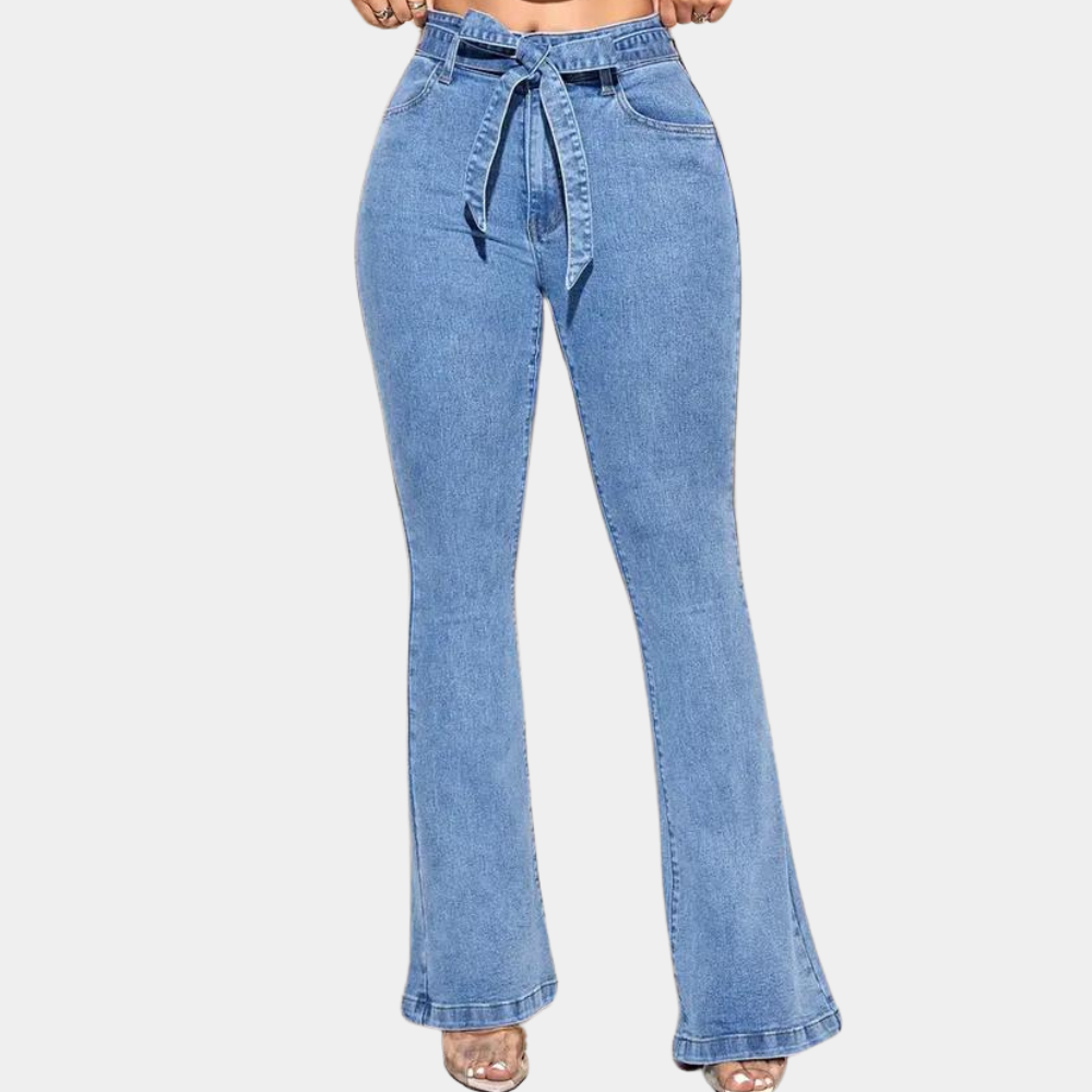 Weite Frauenjeans mit Hochelastizität für Maximum Komfort - IdealeKleiden