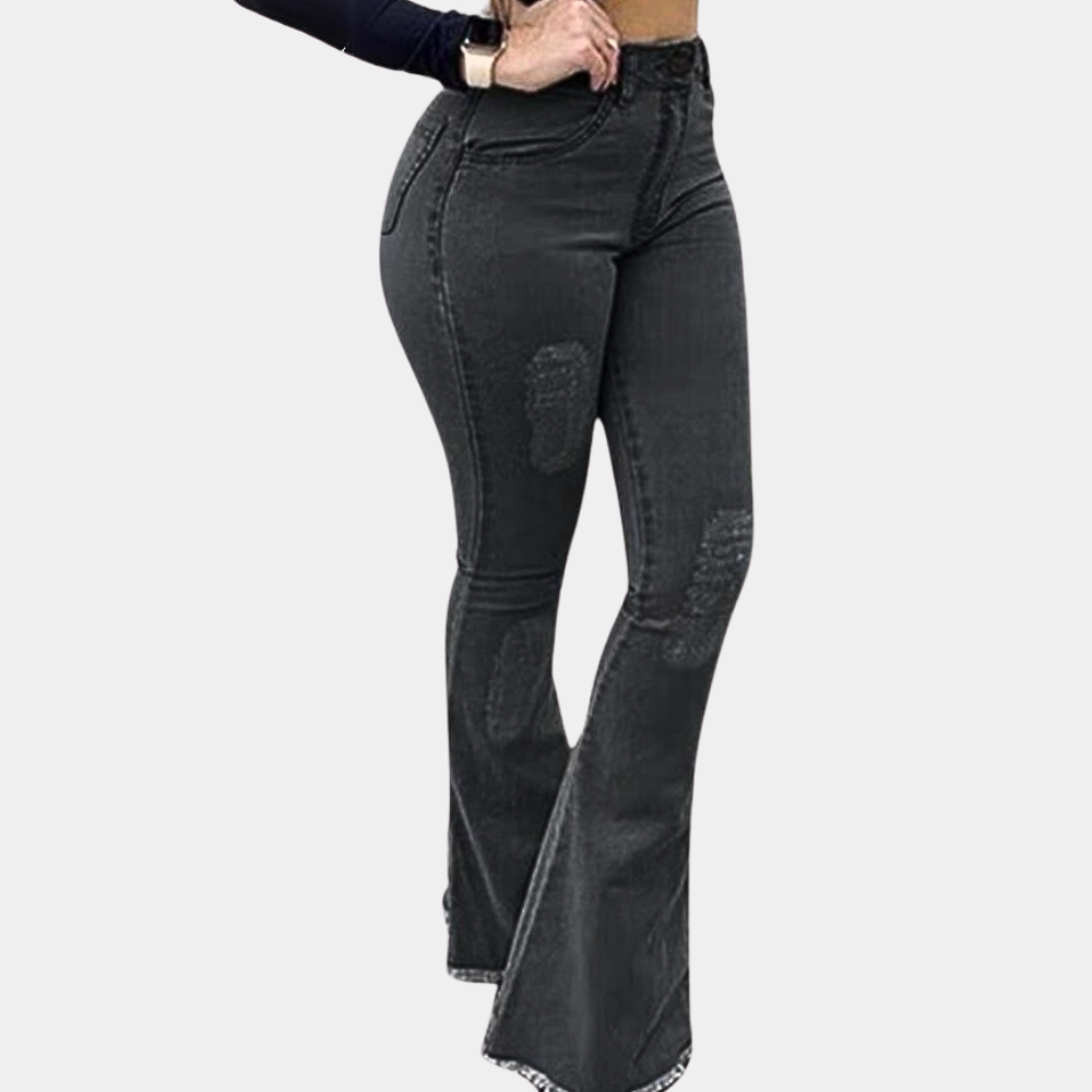 Pantalon pattes d'éléphant femme style moderne