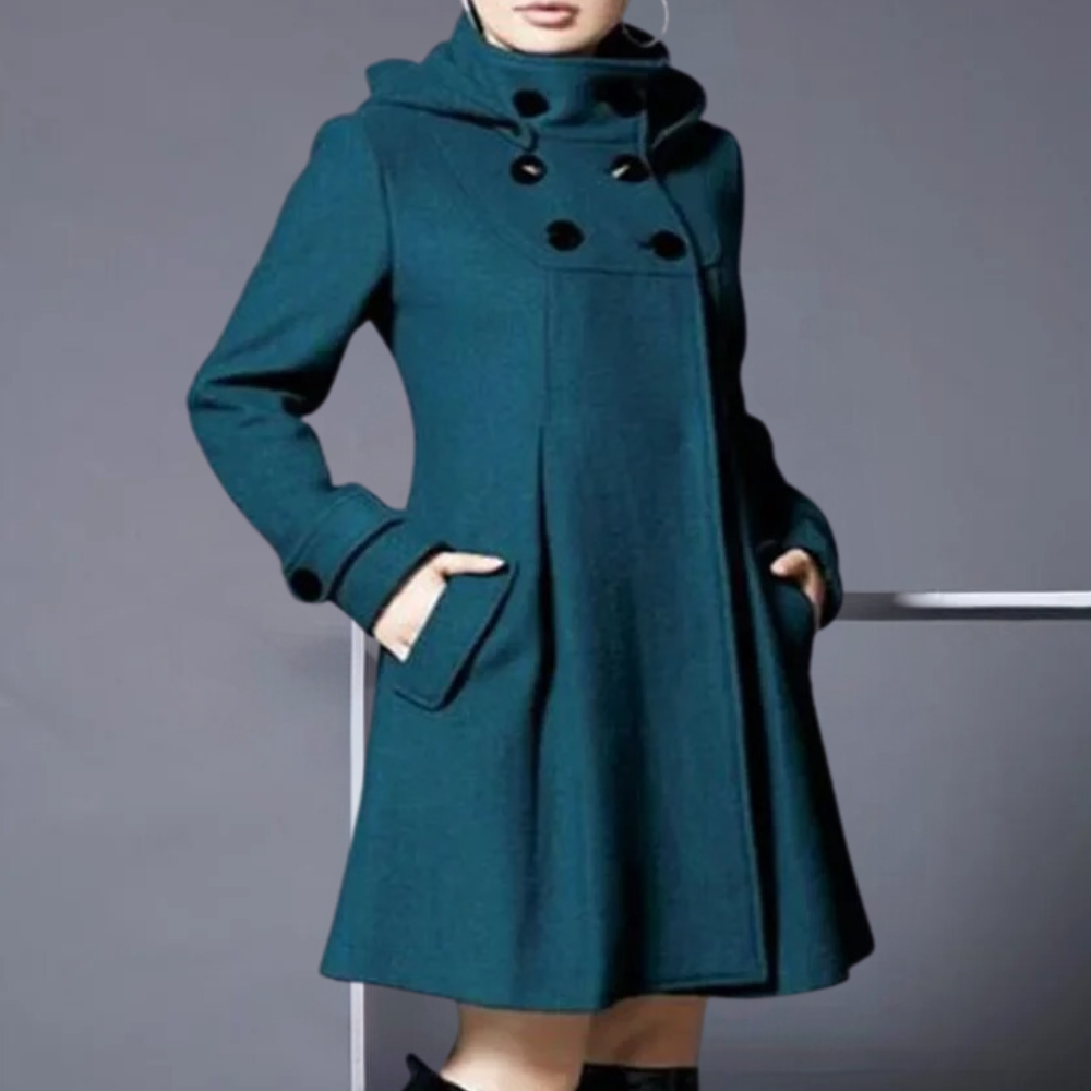 Élégante veste d'hiver pour femme avec poches