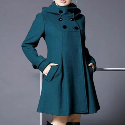 Élégante veste d'hiver pour femme avec poches