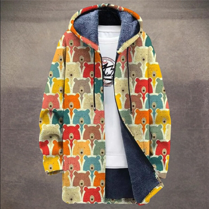 Gilet homme élégant color-block rétro
