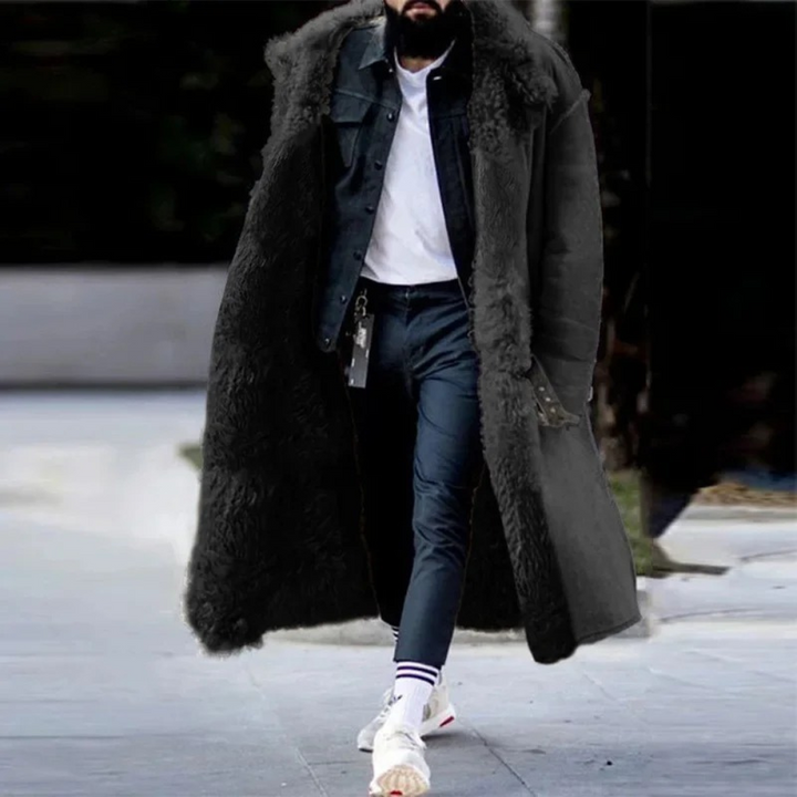 Veste de luxe en peau de mouton retournée, élégante, pour femme, noire