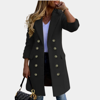 Manteau femme élégant Modèle d'automne Double boutonnage