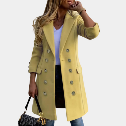 Manteau femme élégant Modèle d'automne Double boutonnage