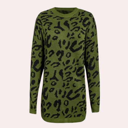 Pull pour femme motif léopard style tendance chic
