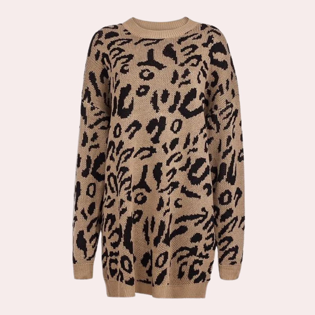Pull pour femme motif léopard style tendance chic