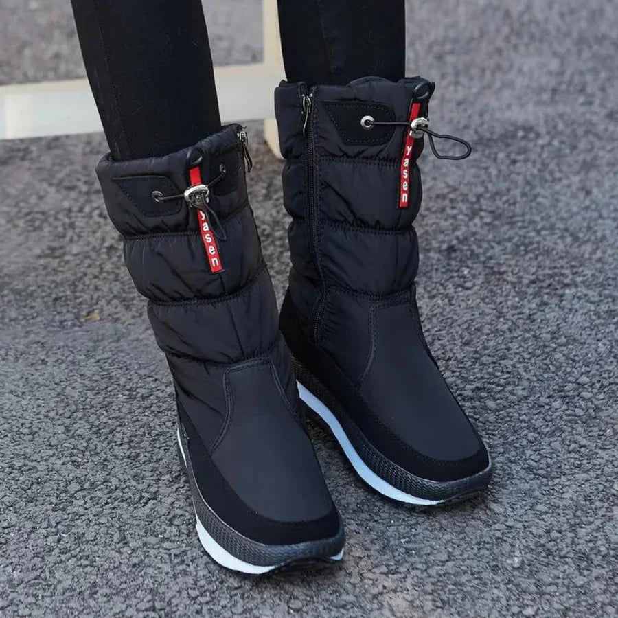 Bottines d'hiver femme chaudes et confortables