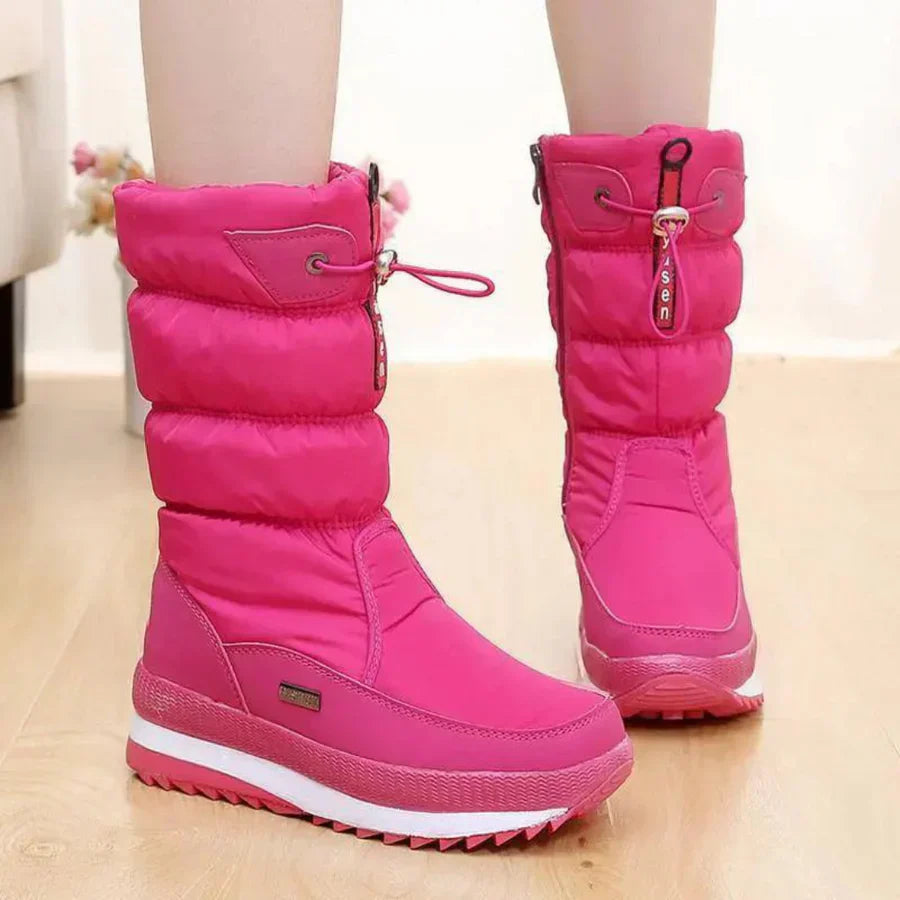 Bottines d'hiver femme chaudes et confortables