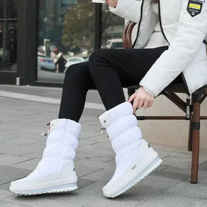 Bottines d'hiver femme chaudes et confortables