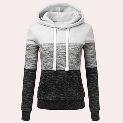 Pull confortable et coloré à capuche pour femme