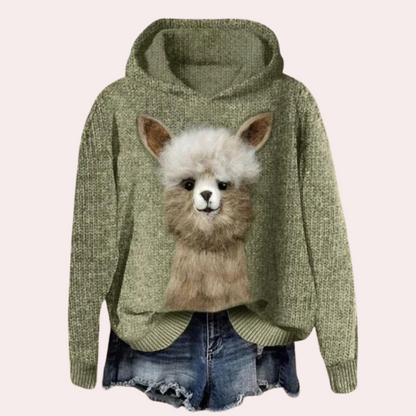 Talia - Pull pour femme Tendance imprimé animal