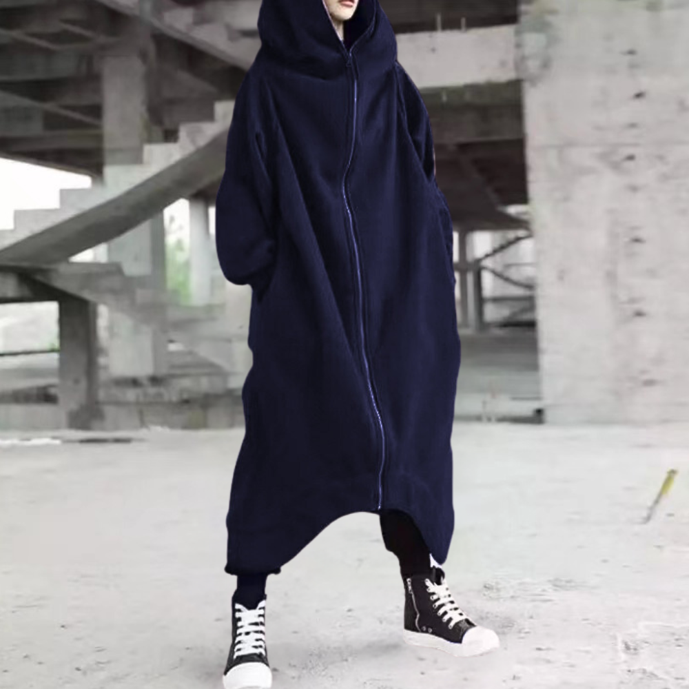 Robe d'hiver chaude longue à capuche pour femme
