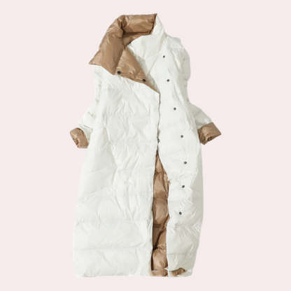 Veste d'hiver élégante pour femme, chaude et rembourrée